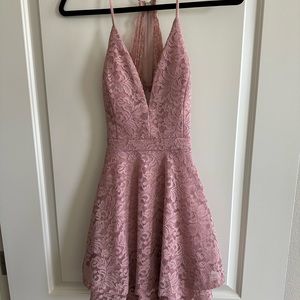Rose Lace Cocktail Dress